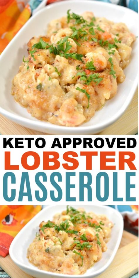 Keto Lobster, Lobster Casserole, Langostino Recipes, Decadent Dinner, Steamed Veggies, Lobster Dishes, Lobster Dinner, Keto Casserole, How To Cook Lobster