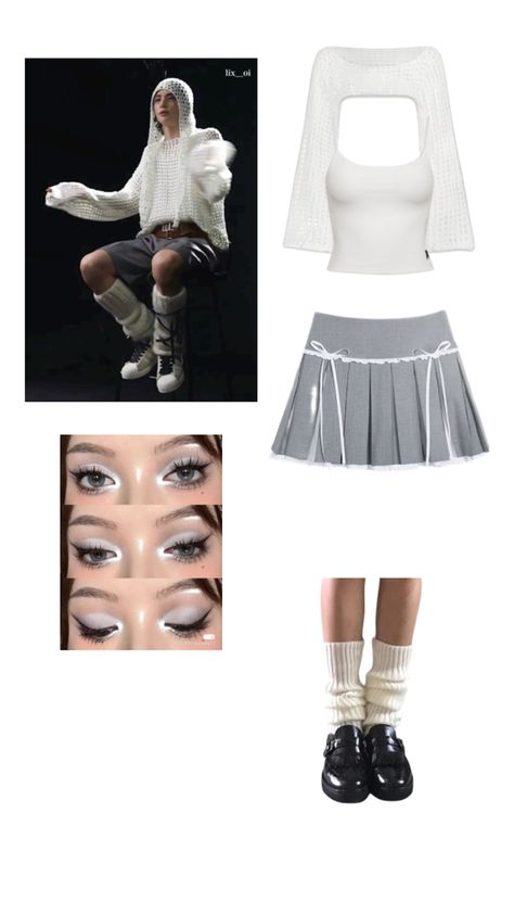 stray kids hyunjin la la la la concert outfit Hyunjin Inspired Outfits, Straykids Outfit, Kids Concert Outfit Ideas, Stray Kids Concert Outfit Ideas, Skz Concert Outfit Ideas, Stray Kids Birthday, Stray Kids Concert Outfit, Skz Concert Outfit, Skz Outfits