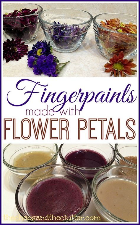 How To Make Paint From Flowers, Flowers Crafts For Toddlers, Paint From Flowers, Paint With Flowers, Making Paint, Tinta Natural, Adoptive Mom, Homemade Paint, Crafts For Toddlers