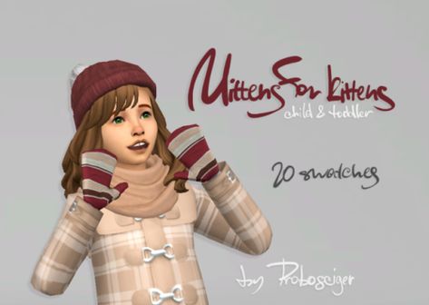 Mysterious TS4 CC finds Cc Accessories, Los Sims 4 Mods, Toddler Gloves, Toddler Mittens, San Myshuno, Kids Mittens, The Sims 4 Pc, Kids Winter Outfits, Sims 4 Children