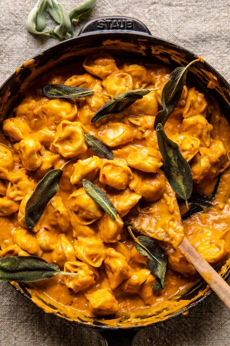 Brown Butter Pumpkin Tortellini Alla Vodka | halfbakedharrvest.com Pumpkin Tortellini, Winter Pasta Dishes, Winter Pasta, Half Baked Harvest Recipes, Alla Vodka, Pumpkin Pasta, Harvest Recipes, Half Baked, Half Baked Harvest