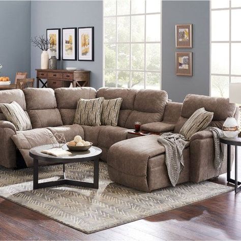 Lazyboy Sectional, Lazy Boy Furniture, Sectional Living Room Layout, Comfortable Sectional Sofa, Accent Table Decor, Boys Furniture, Comfortable Sectional, Sofa L, Sectional Sofa With Recliner