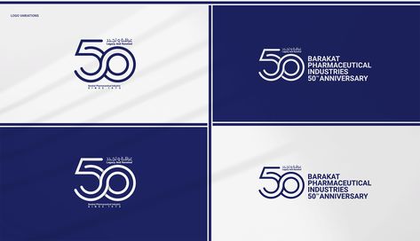 Company Anniversary Logo, Company Anniversary Ideas, Anniversary Branding, Bank Ads, Banks Ads, 50th Anniversary Logo, Numbers Typography, Company Anniversary, 50% Logo