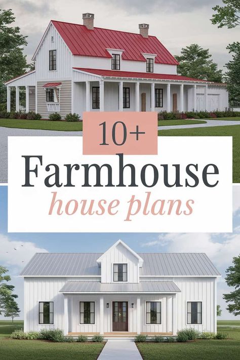 10 Farmhouse House Plans to Steal Your Heart

Fall in love with these charming farmhouse house plans that blend cozy comfort with modern style. Picture rustic kitchens warm living spaces inviting porches and peaceful backyards. Each design is perfect for family gatherings and quiet evenings. Explore these heartwarming homes and imagine the memories waiting to be made. https://fabricerie.com/farmhouse-house-plans Single Floor Farmhouse Design, Farmhouse Design Ideas House Plans, Modern Farmhouse Layouts, New England Farmhouse Interior, Farmhouse Barndominium Exterior, Home Design Front View, One Story Farmhouse Plans, Open Concept Farmhouse, Traditional Farmhouse Plans