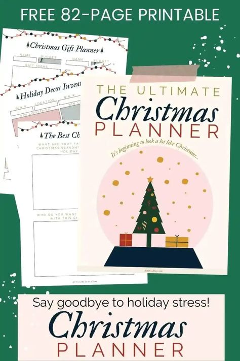 This free 82-page printable Christmas planner has everything you need to keep you organized this holiday season. Start off by imagining your Best Christmas Ever -- then make it happen with this free collection of calendars, checklists, to-do lists, budget trackers, wishlists, useful printables and more. Free Printable Christmas Planner 2024, Christmas Planner Printables Free 2023, Christmas Planner Printables Free, Christmas Planner Free, Holiday Budget Planner, Christmas Planner Printables, Printable Christmas Planner, Christmas Gift Planner, Christmas Notebook