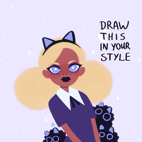 Art Challenges, Art Style Challenge, Drawing Ideas List, Creative Drawing Prompts, Challenge Accepted, Art Prompts, Style Challenge, Creative Drawing, Cute Art Styles