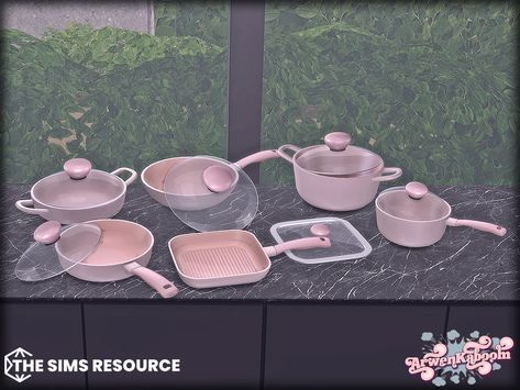 Sims 4 Cc Build Mode Items Kitchen, Sims 4 Cc Pots And Pans, Sims 4 Kitchen Utensils Cc, The Sims 4 Kitchen Clutter, Kitchen Clutter Sims 4 Cc, Sims 4 Pink Kitchen Cc, The Sims 4 Cc Pink Kitchen, Sims 4 Cc Pastel Kitchen, The Sims Resource Kitchen Stuff