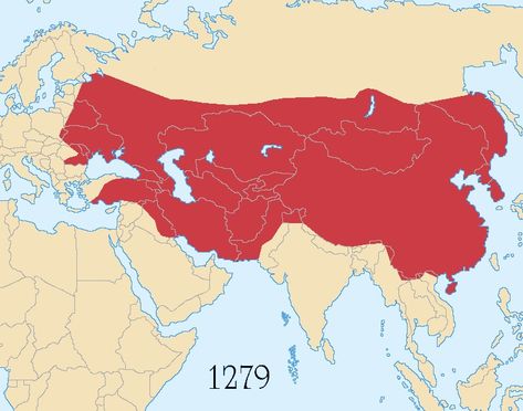 Genghis Khan – Facts & DIY Mongol Empire, Genghis Khan, Asia Map, Asian History, Manama, Alternate History, Historical Pictures, Us History, Historical Maps