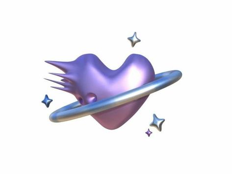 Saturn Png Aesthetic, Planet Png Aesthetic, Saturn Y2k, Saturn Png, Cute Png Aesthetic, Y2k Galaxy, Saturn Icon, Y2k Planet, Heart Planet