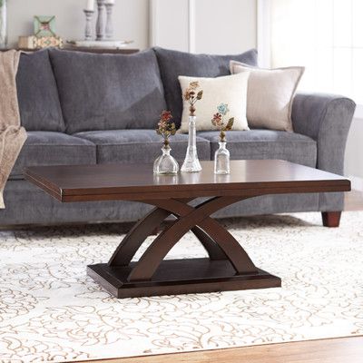 Look what I found on Wayfair! Centre Table Design, Centre Table Living Room, Meja Sofa, Tea Table Design, Center Table Living Room, Coffee Table Furniture, Cool Coffee Tables, Coffee Table Wayfair, Wooden Coffee Table