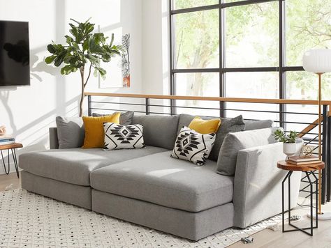 Deep Seated Couch, Low Profile Sofa, Deep Couch, Small Sectional, Small Sectional Sofa, Contemporary Couches, Deep Sofa, Gorgeous Sofas, Modular Sofas