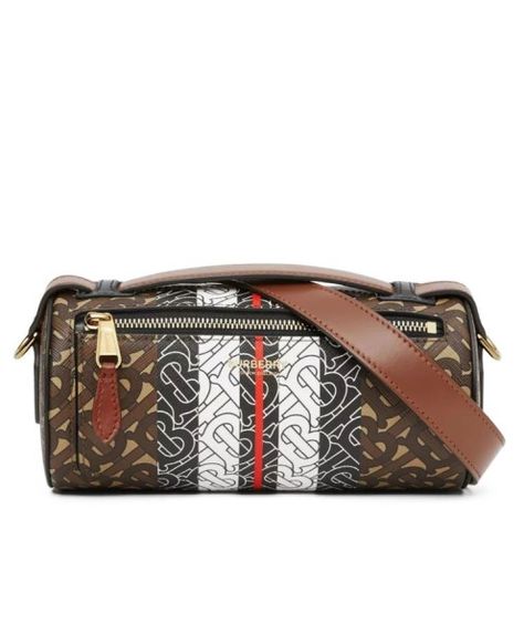 Burberry Monogram, Small Travel Bag, Barrel Bag, Streetwear Aesthetic, Monogram Prints, Best Bags, Strap Top, Painting Edges, Designs Ideas