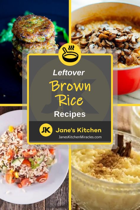 Leftover Brown Rice Recipes ideas made up Leftover Brown Rice Recipes, Leftover Brown Rice, Brown Rice Recipes Easy, Rice Sandwich, Leftover Rice Recipes, Brown Jasmine Rice, Brown Rice Recipes, Easy Rice Recipes, Creative Recipes