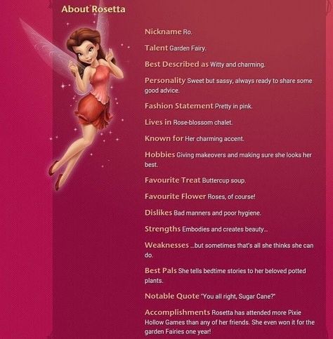 Tinker Bell Characters Names, Tinkerbell And Friends Names, Tinkerbell Fairies Names, Tinkerbell And Friends Aesthetic, Tinker Bell Fairies Names, Rosetta Fairy Aesthetic, Rosetta Tinkerbell Aesthetic, Pixie Hollow Fairies, Rosetta Fairy