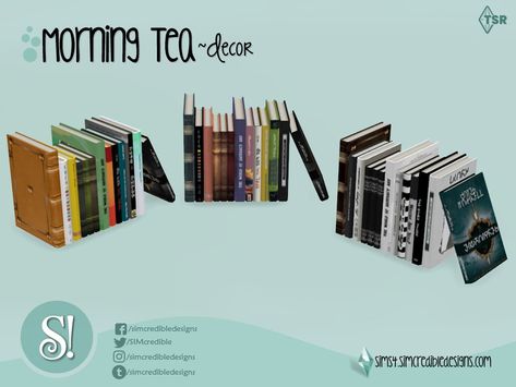 The Sims Resource - Morning Tea Books 2 Los Sims 4 Mods, Sims 4 Stories, Sims 3 Mods, Sims 4 Clutter, Sims 4 House Plans, Sims 4 Cc Folder, Tea And Books, New Mods, Sims 4 Cc Furniture