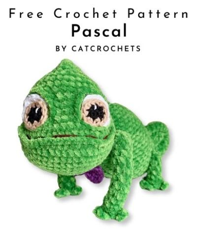 Free-Crochet-Patterns.com - A database with free crochet patterns • Crochet Disney Animals, Pascal Tangled Crochet Pattern Free, Crochet Pascal Pattern Free, Reptile Crochet Pattern Free, Pascal Crochet Pattern, Rapunzel Crochet Pattern Free, Chameleon Crochet Pattern Free, Crochet Chameleon Pattern Free, Crochet Pascal