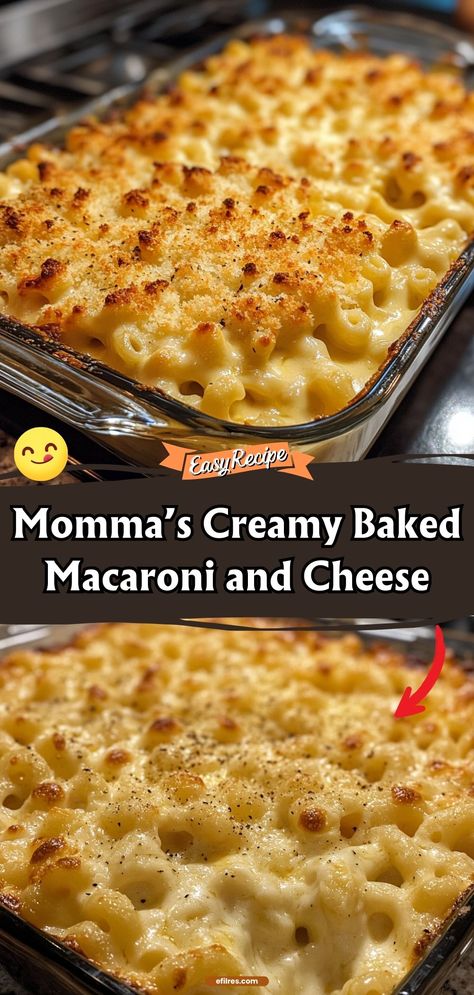 Relish the nostalgia and creamy richness of Momma’s Creamy Baked Macaroni and Cheese. This recipe brings together velvety cheese sauce and tender macaroni under a crispy breadcrumb topping for the ultimate comfort dish. #BakedMacAndCheese #ComfortFood #FamilyMeal Taste Of Home Macaroni And Cheese, Mac And Cheese With Alfredo Sauce, Macaroni And Cheese For A Crowd, Spiral Mac And Cheese, Bake Mac And Cheese Recipe, Macaroni And Cheese Baked, Macaroni Dishes, Creamy Baked Macaroni And Cheese, Colorado Recipes