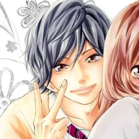 Futaba Y Kou, Blue Springs Ride, Shojo Anime, Ao Haru, Anime Head, Picture Icon, Couples Icons, Cute Anime Profile Pictures, Blue Springs