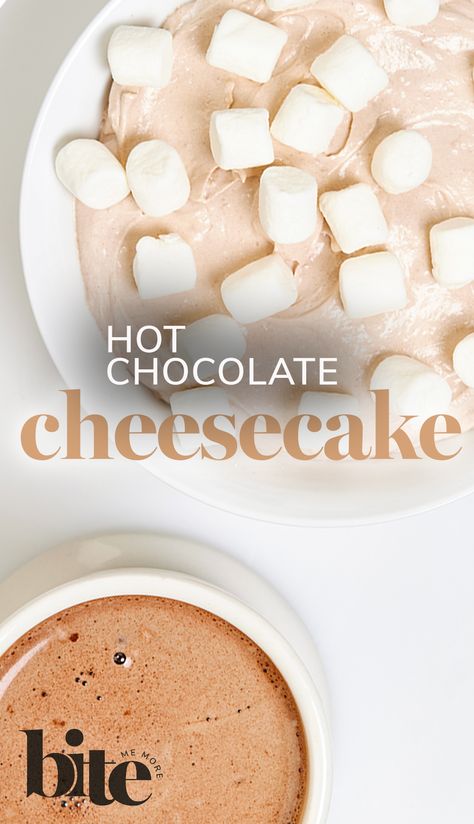 What goes perfectly with a steaming mug of cocoa comfort? This easy & delish Hot Chocolate Cheesecake Dip, of course. #winterrecipe #sweettooth #chocolatelover Hot Chocolate Cheesecake Dip, Christmas Cookie Dip, Hot Cocoa Cheesecake, Chocolate Cheesecake Dip, Hot Chocolate Cheesecake, Chocolate Cheesecake Bites, Cheesecake Dip Recipe, Spring Food, Cheesecake Dip