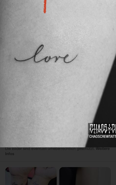 Love Tattoos For Women, Love In Cursive, Random Tattoos, Cursive Tattoos, Tattoo Script, Girls Cartoon, Word Tattoos, Faith Hope Love, Girls Cartoon Art