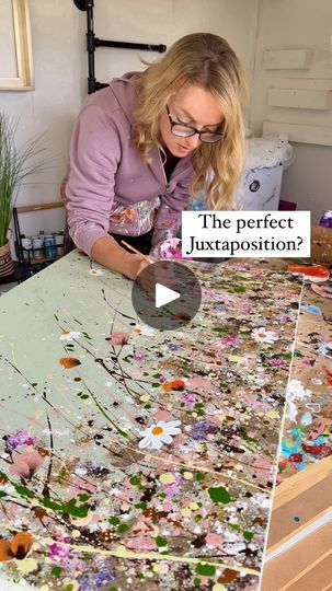 How To Paint By Numbers, Colourful Painting Ideas, Trippy Flower Art, Idea 10 Piano, Easy Canvas Art Aesthetic, Abstract Floral Artwork, Odd Art, Lighted Canvas Art, Painting Of Flowers