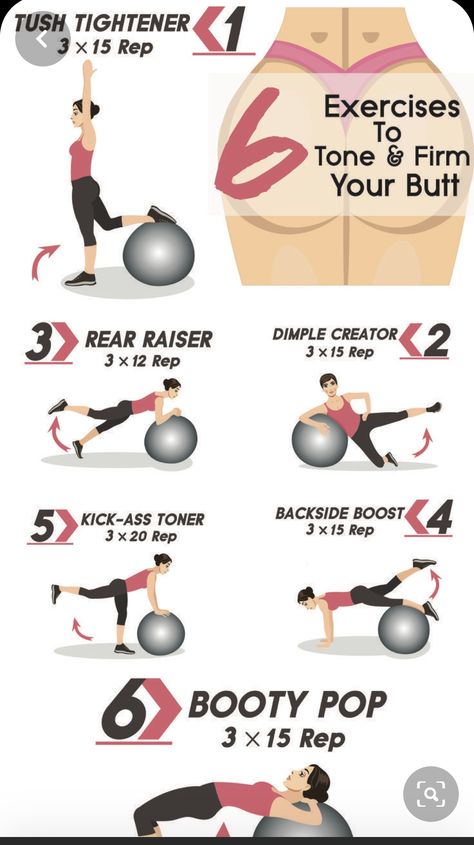 Butts Workout, Ball Workouts, Yoga Ball Exercises, Stability Ball Exercises, Ball Workout, Swiss Ball, Gym Ball, Stability Ball, Yoga Ball