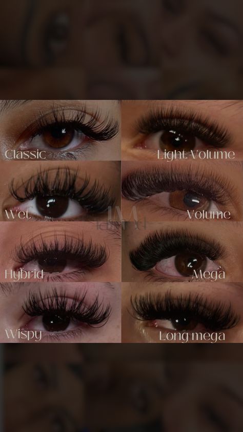 Lashes Extensions On Black Women, Lash Styles Extensions, Lash Extensions Styles Black Women, Wispy Hybrid Lash Extensions, Volume Lash Sets, Wispy Hybrid, Lash Styles, Lashes Extensions, Lash Extensions Styles