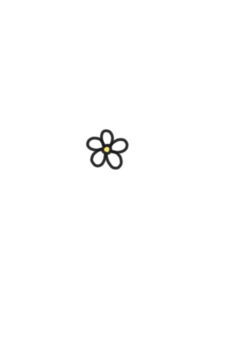 Circle Flower Tattoo, Smiley Face Tattoos, Smiley Face Drawing, Yellow Flower Tattoos, Small Daisy Tattoo, Smiley Face Tattoo, Daisy Drawing, Minimal Tattoos, Tattoo Red