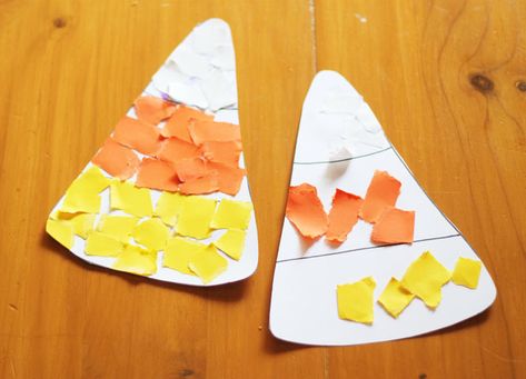 Easy Halloween Crafts For Toddlers, Candy Corn Crafts, Dekorasi Halloween, Halloween Crafts Preschool, Halloween Crafts For Toddlers, October Crafts, Halloween Arts And Crafts, Fun Halloween Crafts, Crafts For Toddlers