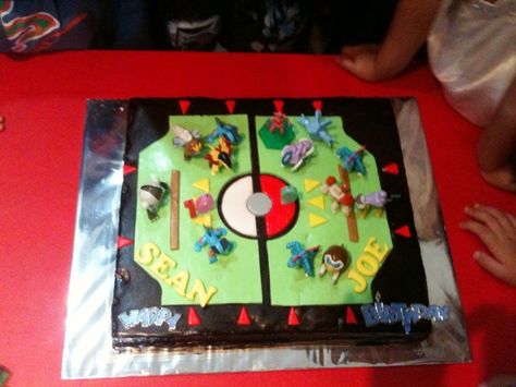 Pokemon Stadium cake - Joness Stadium Cake, Pokemon Cakes, Cakes Pictures, Kids Birthday Cakes, Pokemon Stadium, Pokemon Cake, Pokemon Birthday, Cake Pictures, Birthday Cake Kids