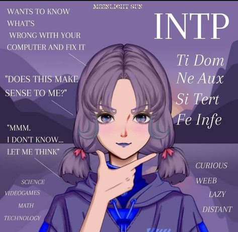 Intp Personality Fanart, Intp Personality Traits, Intp Girl, Mbti Intp, Personality Chart, Free Personality Test, Istp Personality, Mbti Type, Intp Personality Type