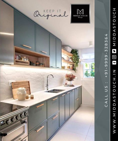 Small Farmhouse Kitchen, Wall Niche, Architecture Home, Beautiful Kitchen, Pastel Shades, Design Kitchen, Home N Decor, Beautiful Kitchens, Kitchen In