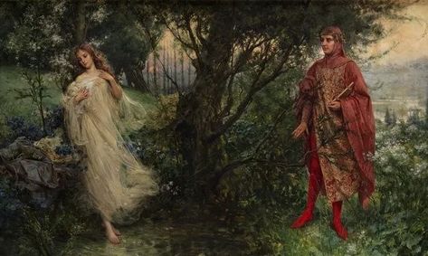 Dante E Beatrice, Dante And Beatrice, Pre Raphaelite Art, Albert Bierstadt, Arthur Rackham, Dante Alighieri, Italian Painters, Pre Raphaelite, Victorian Art