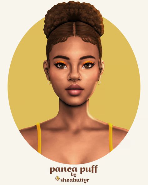 panea puff | sheabuttyr on Patreon Sims 4 Afro Puff Cc, The Sims 4 Cc Maxis Match Bracelet, Sims 4 Cc Patreon Hair Maxis, Sims 4 Maxis Black Hair, Sheabuttyr Hair Sims 4, The Sims 4 Afro Hair Cc, Sims 4 Curly Cc Hair, Black Sims Hair Maxis Match, Sims 4 Curly Hair Patreon