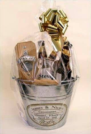 Personalized Gift Baskets, Groomsmen Gifts Unique, Beer Bucket, Beer Gift, Wine Gift Baskets, Wine Baskets, A Gift Basket, Gifts For Beer Lovers, Beer Custom