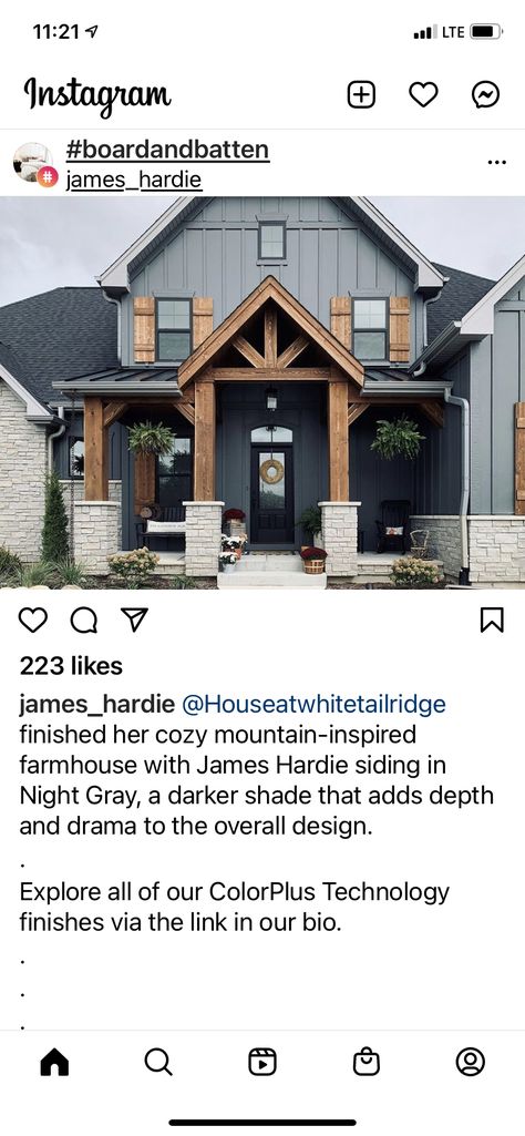 Hardi Siding Exterior, Board And Batt Siding, Blue Board And Batten House Exterior, Blue And Stone House Exterior, Slate Board And Batten Siding, Exterior Hardie Board Colors, Charcoal Board And Batten Exterior, Light Grey Board And Batten Exterior, Bat And Board Siding Exterior