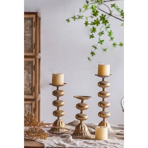 Vintage Luxury Table Centerpiece Gold Candlestick 3pcs/set Metal Candle Holder For Home Decoration - Buy Candle Holder,3 Gold Stick Tall Rustic Taper Metal Candle Holder For Home Wedding Table Decor,Candle Holder Table Antique Stick Wedding Decorative Candlesticks Stand Metal Gold Luxury Candle Holder For Home Decor Product on Alibaba.com Wedding Table Decorations Candles, Tall Candle Holders, Metal Candle Holder, Gold Candle Sticks, Luxury Candle, Luxury Table, Buy Candles, Gold Luxury, Rental Decorating