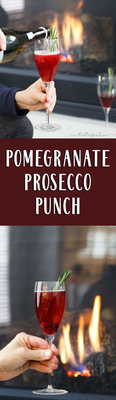 Pomegranate prosecco punch is a beautiful drink that is full of flavor! Tangy, sweet, and bubbly — everything you want in a cocktail! Prosecco Brunch, Cocktail Thanksgiving, Brunch Thanksgiving, Prosecco Punch, Thanksgiving Drinks, Thanksgiving Cocktails, Holiday Cocktail Party, Sweet Cocktails, Easy Drink Recipes