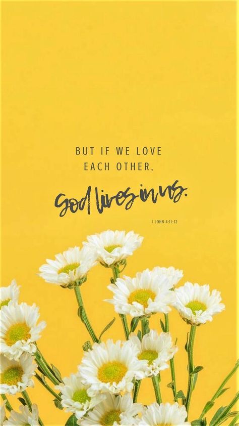 1 John 4/11-12 (NIV) Love Scriptures, Wallpaper Bible, Bible Quotes Wallpaper, Ayat Alkitab, Inspirational Bible Quotes, Bible Verse Wallpaper, Favorite Bible Verses, Inspirational Bible Verses, Love Each Other