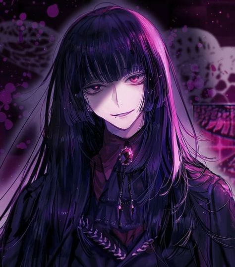 Black Hair Purple Eyes, Princess Drawings, H U, Long Black Hair, Anime Baby, Purple Eyes, I Love Anime, Sketchbook Art Inspiration, Handsome Anime Guys