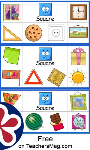 Square  Free Printable Everyday Objects Shape-Matching Activity  This activity helps build familiarity with how everyday objects are designed to be like geometric shapes and it is fun to watch students realize what shape matches what everyday item. Shape Of Things Activities, Square Objects, Shapes Matching, Object To Object Matching, Matching Shapes Free Printable, Shapes Matching Printable, Square Shape Objects, Square Shape, Shape Matching Printable Free