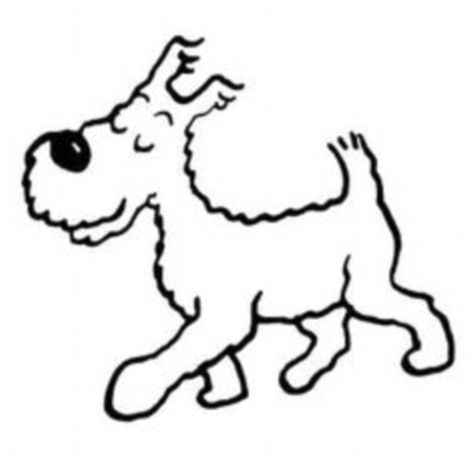 Friends of the photographer have said that the shape looks like everything from Scooby Doo to Tin Tin's dog Snowy (pictured), while others say it is the dog from The NeverEnding Story Snowy Pictures, Flying Dog, Book Day Costumes, Tin Tin, Wire Fox Terrier, Africa Art, Dog Tattoo, Dog Illustration, Fox Terrier