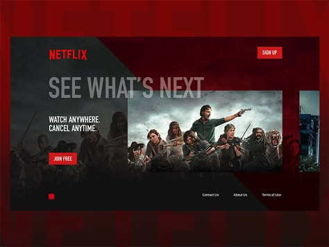 Netflix Website Design, Netflix Layout, Netflix Redesign, Netflix Design, Netflix Website, Netflix Users, Netflix Videos, Netflix App, Landing Page Inspiration