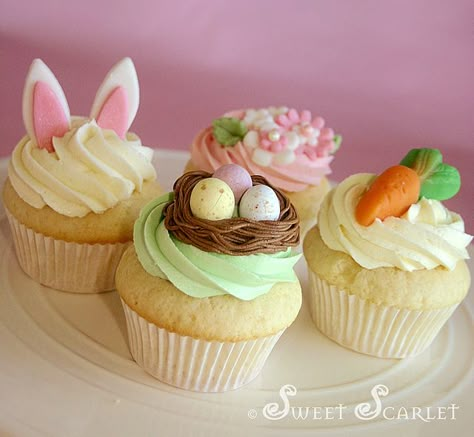 Easter Cupcakes | Flickr - Photo Sharing! Easter Cupcake Ideas, Mini Patisserie, Easter Baking, Easter Goodies, Easter Cake, Easter Cupcakes, Easter Dessert, Easter Cakes, Easter Treats