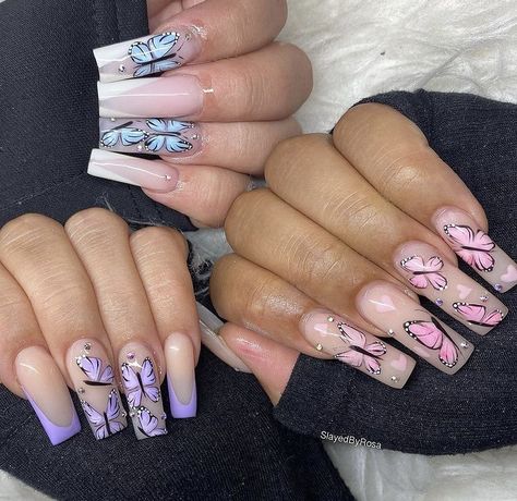 Bff Nail Ideas, Best Friends Nails Bff, Matching Acrylic Nails For Best Friends, Matching Acrylic Nails, Nails With Friends, Trio Nails, Best Friend Hello Kitty, Matching Nail Ideas, Nails For Spain