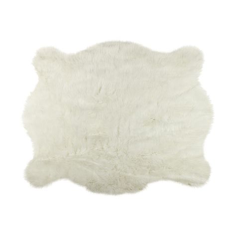 LUXE L 100% FAUX FUR Faux Polar Bear 4. 25 ft. x 5 ft. Cowhide Rug Teal Rugs, Dream Playroom, Rugs Neutral, Fluffy Rugs, Rugs Boho, Faux Cowhide, Sheepskin Rugs, New House Design, Living Room Boho