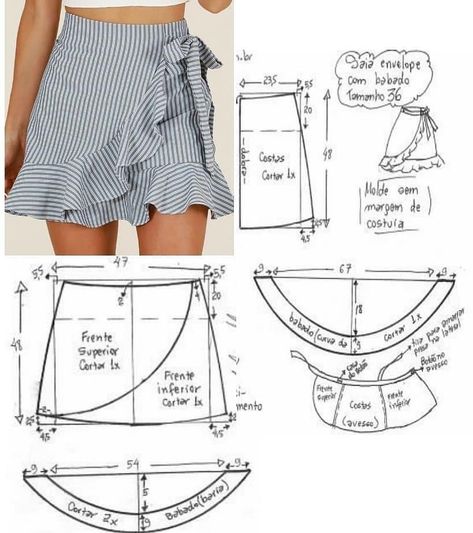 #sewing #costura #dikiş #sewingtips #sewingtricks #sewingtutorial #Nähen #jahit #خياطة #mayvá #шитье #सिलाई #skirt #skirtpattern Skirt Sewing Pattern Free, Basic Dress Pattern, Crochet Baby Jacket, Upcycle Clothes Diy, Girls Dress Sewing Patterns, Sewing Projects Clothes, Sewing Clothes Women, Sewing Tutorials Clothes, Diy Skirt