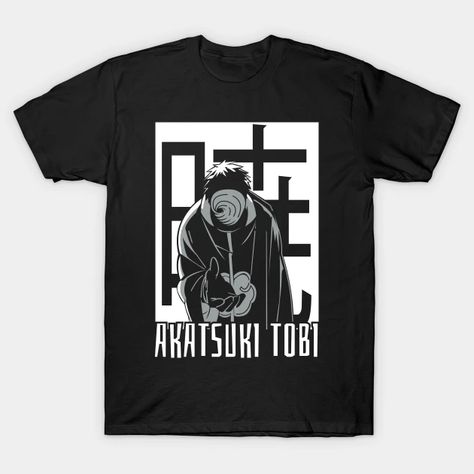 Obito Akatsuki - Naruto - T-Shirt | TeePublic Akatsuki Tobi, Akatsuki Naruto, Naruto T Shirt, Naruto Shippuden, V Neck T Shirt, Naruto, Graphic T Shirt, Graphic Tshirt, Tshirt Designs