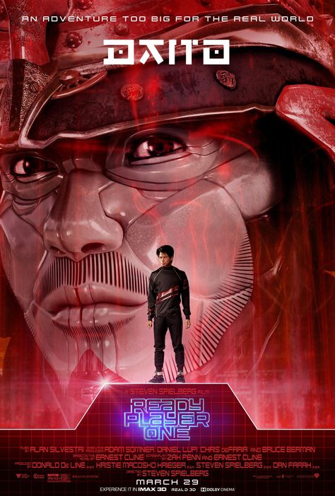 Ready Player One - Daito Ready Player One Characters, Win Morisaki, Ready Player One Movie, Movie Character Posters, Olivia Cooke, Ready Player One, Player One, Player 1, Steven Spielberg