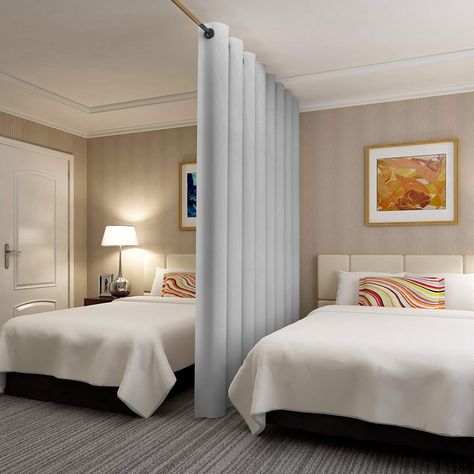 10 Room Divider Curtains and Screens Privacy Room Divider, Bedroom Divider, Curtain Divider, Health Meals, Curtain Room Divider, Divider Curtain, Hanging Room Dividers, Diy Room Divider, Soundproof Room